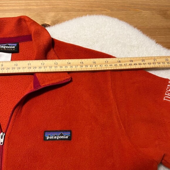 Patagonia Synchilla Mens Red Quarter Zip BSM Alpine Fleece Pullover Sweater Sz S - Picture 10 of 12